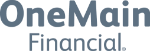One Main Financial logo in monochrome